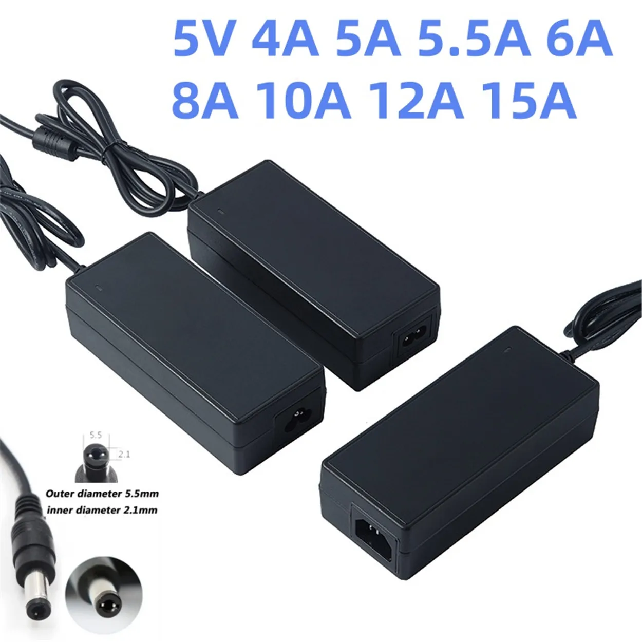 

DC Transformer 5v 4a 5a 6a 5.5a 8a 10a 12a Power Supply 5V15A 5V8A 5V10A 5V12A 5V4A 5V5A 5V6A Power Adapter Buck Source Adaptor