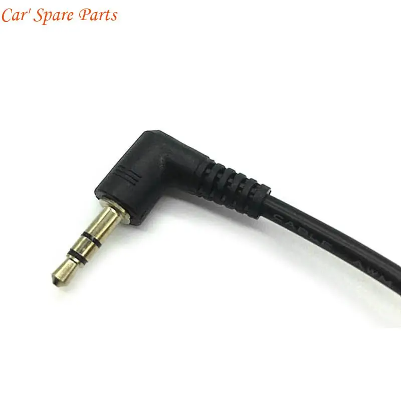 Y4UA AudiosCable Plug Jacks3.5mm Male To Male Car Sound Wire Headset 90 Degree Angled