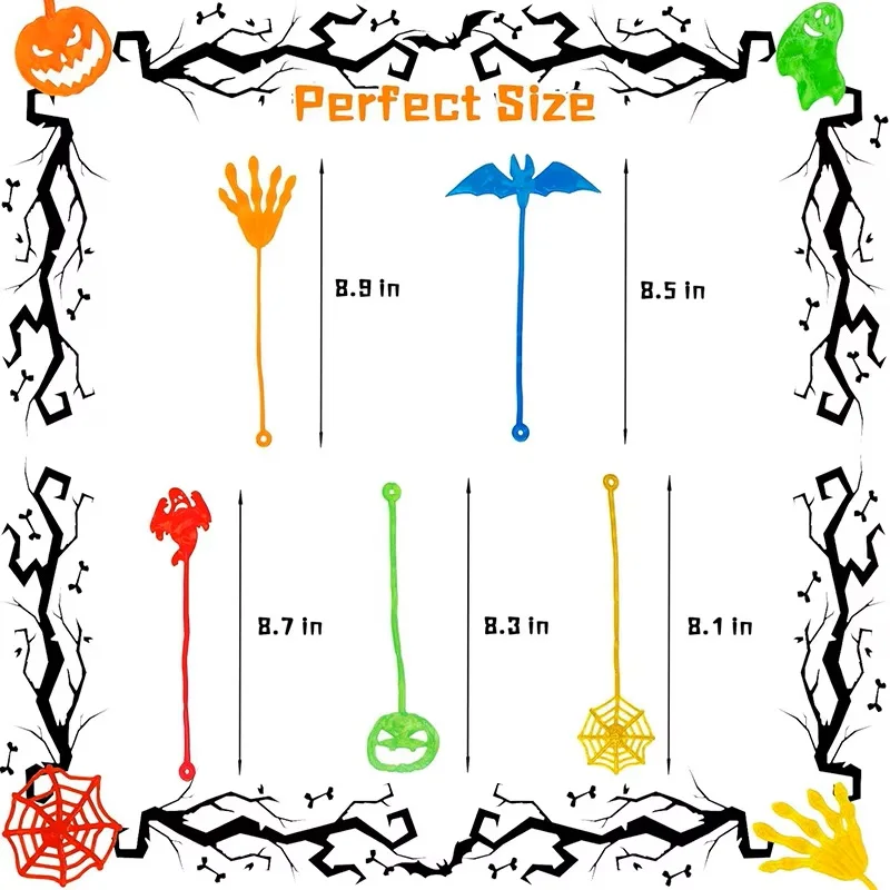 10/20/30/50 Stück Klebrige Hände im Großpack, Stressabbau-Spielzeug, Dehnbare Klebrige Hände für Kinder, Halloween-Geschenktüten-Füller, Quetschspielzeug – Detail 3