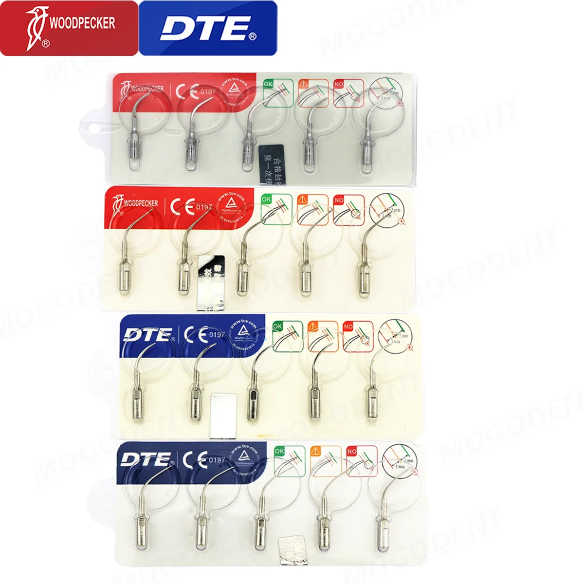 Original Woodpecker DTE Dental Scaler Tips Perio Scaling Tips P1 P3 PD1 PD3 Fit EMS NSK SATELEC ACTEON Scaler Handpiece