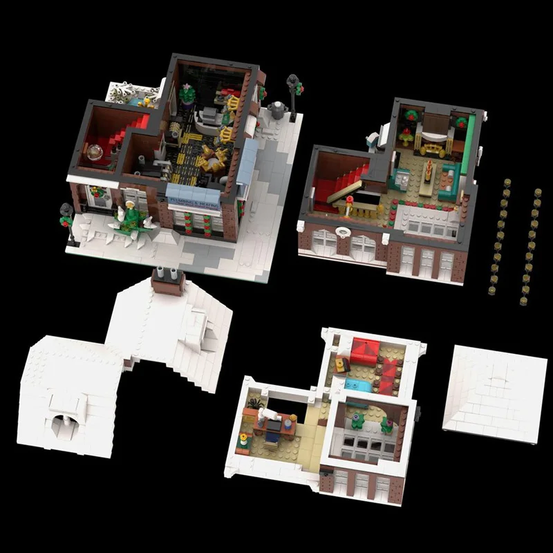 Blocs de construction Moc modulaires, famille indépendante, modèle de maison, briques technologiques, assemblage à monter soi-même, jouets Street View, cadeaux de construction