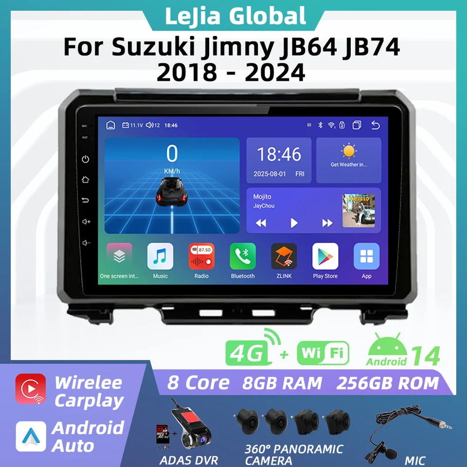 スズキ ジムニー JB64 JB74 2018-2024 2DIN Androidカーナビ