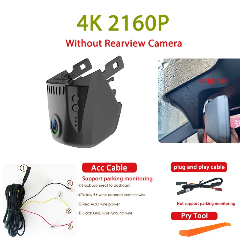 Auto DVR Dashcam Voor- en Achtercamera 24u Parkeermonitor Plug-and-Play voor BMW 5 6 7 Serie M5 F90 G11 G12 G30 G31 G32