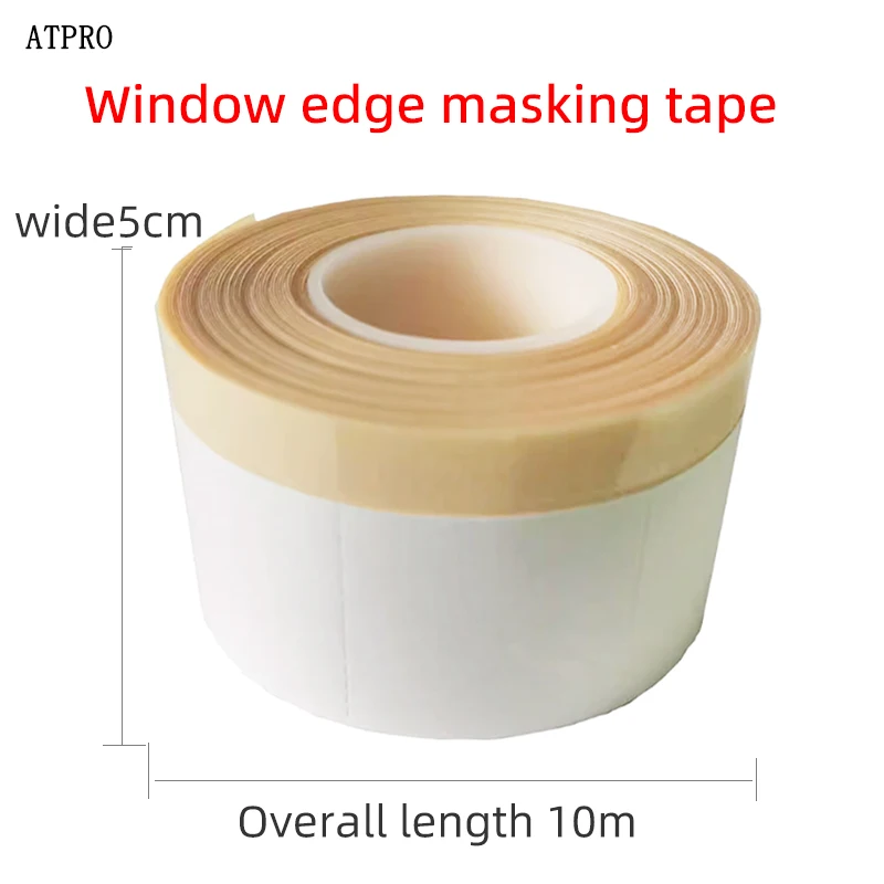 Width 5cm Length 10m Car Spray Paint Window Edge Masking Tape Covering Protection Paint Repair High Temperature Resistant