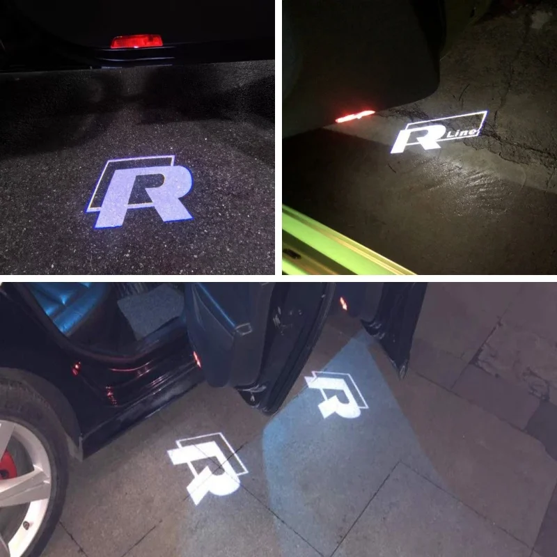 

2PCS Led Welcome Light Car Door Projector Lamps for VW Golf 5 6 7 GTI GTD GTE Tiguan Arteon BORA Passat EOS Touareg Car Goods