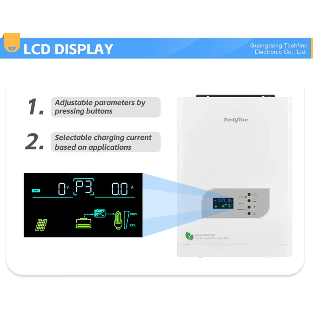 Solar Inverter 3kva 24v 220vdc Ac Dc Solar Inverter 3kw Off Grid Inverters For Home Use Solar Power System