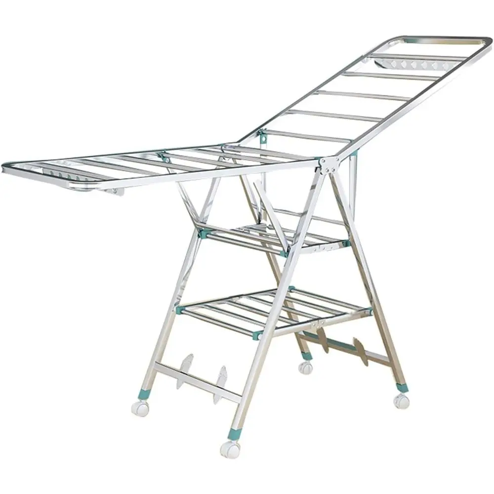 

Compact 1.6m Stainless Steel Indoor Drying Rack for Balcony Use, Ideal for Quilts (1.5m Size)
