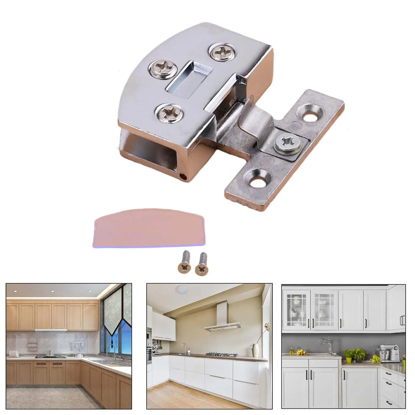 Glass Door Hinge Durable Decorative Heavy Duty Replacement Cabinet Hinge for Showcase Shower Display Cabinet Furniture Bathroom
