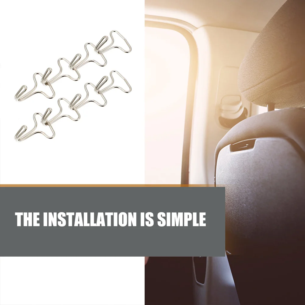 

200pcs Car Seat Cover Hooks Clip Headrest Installation Fixing Hanger For Auto Seat Cushion Pad Mounting Vehicle Interior