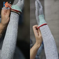 1Pc Level 5 HPPE Cut Resistant Anti-Puncture Work Protection Arm Sleeve Cover Anti-cut Level 5 Safety Work Gloves Cut Gloves