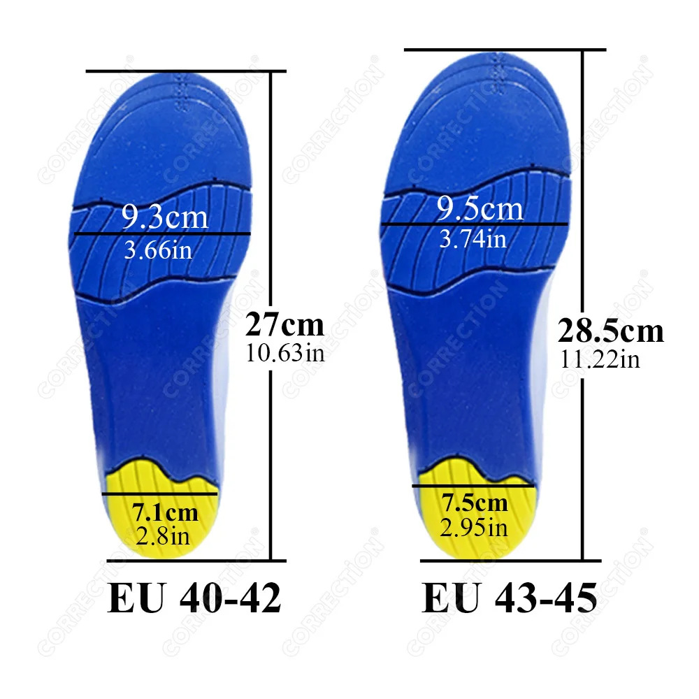 Kids Orthotic High Arch Support Insoles Orthopedic Sport Insoles for Children Plantar Fasciitis Support Shock Absorbing Shoe Pad
