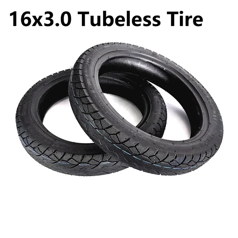 

16 Inch 16x3.0 Tubeless Tire For Electric Scooter E-Bike Kid Bike 16*3.0 Tubeless Tire Electric Scooter Accessories