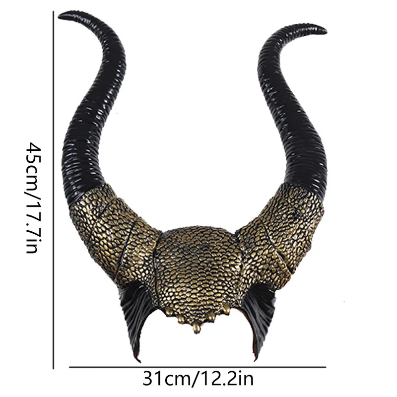 Sleeping Spell Maleficent Maleficent Horn Headgear Hair Accessories Halloween Masquerade Side Props Halloween Cosplay Props