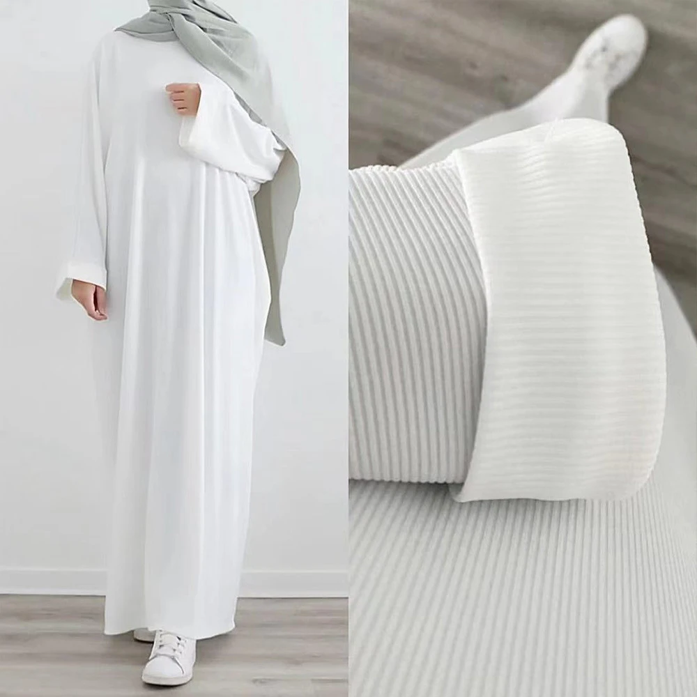 

Women Muslim Knitted Abaya Long Sleeve Maxi Dress Eid Ramadan Turkey Arabic Kaftan Dubai Islamic Jalabiya Musulmane Femme Robe