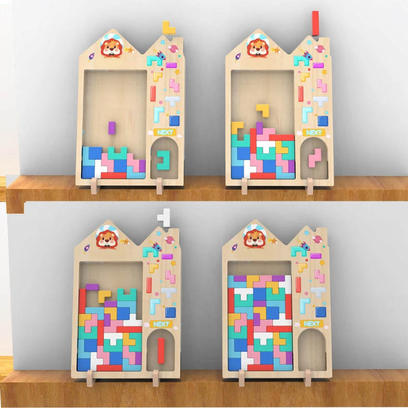 Russian Block Puzzle Children's Educational Toys Boys Girls Assembled Toys For Ages 3 to 6 Logical Thinking Ability Training