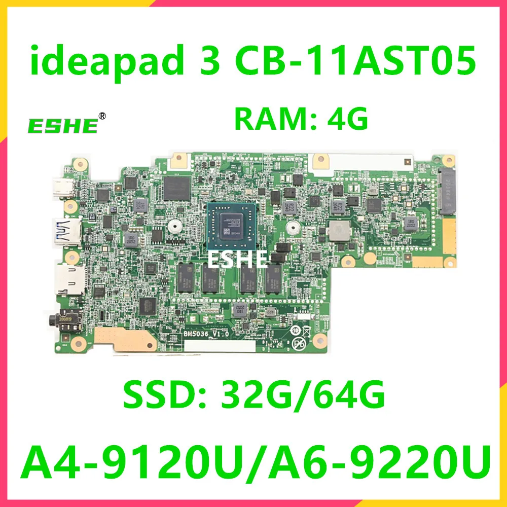 

For Lenovo ideapad 3 CB-11AST05B Laptop Motherboard With A4 A6 CPU RAM 4G SSD 32G/64G 5B21B44576 5B21B44574 5B21B44575 5B21B4457