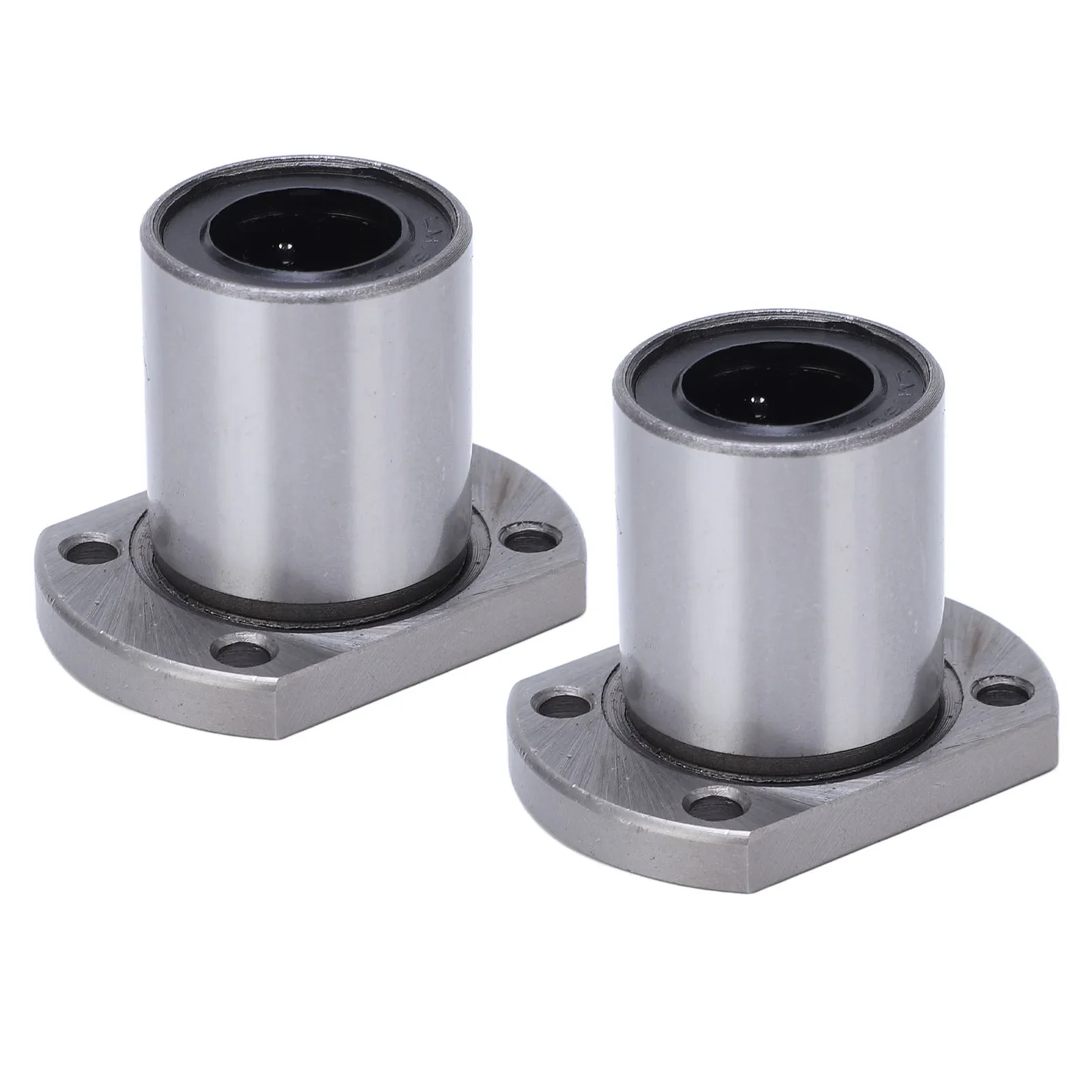 2PCS Oval Flange Linear Ball Bearing for CNC Linear Motion Axes Inner Diameter 16mm LMH16UU