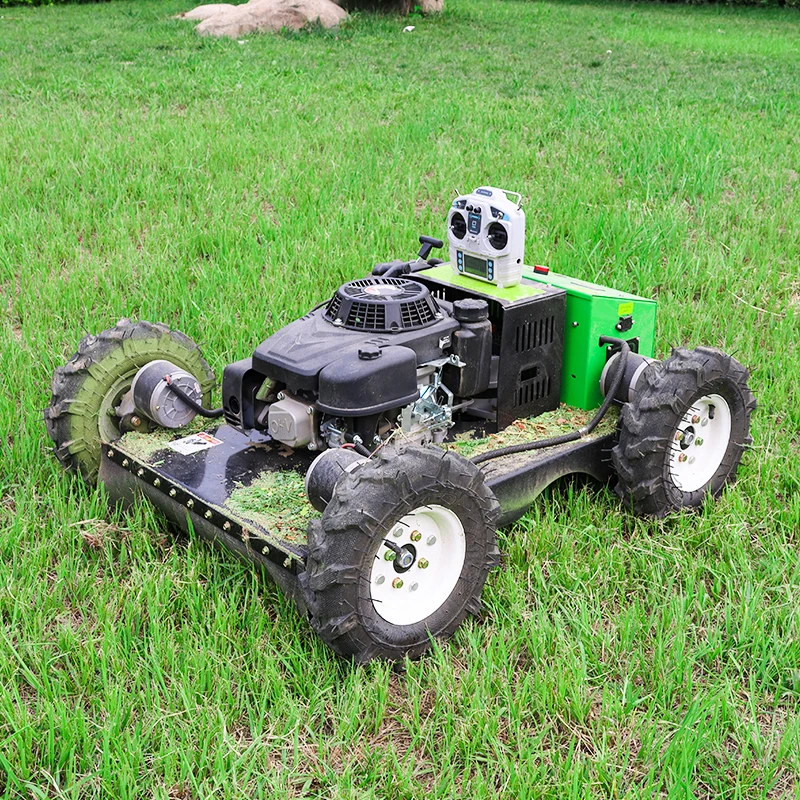 9HP Wheel Mower Robot Automatic Small Self-propelled Remote Control Mower