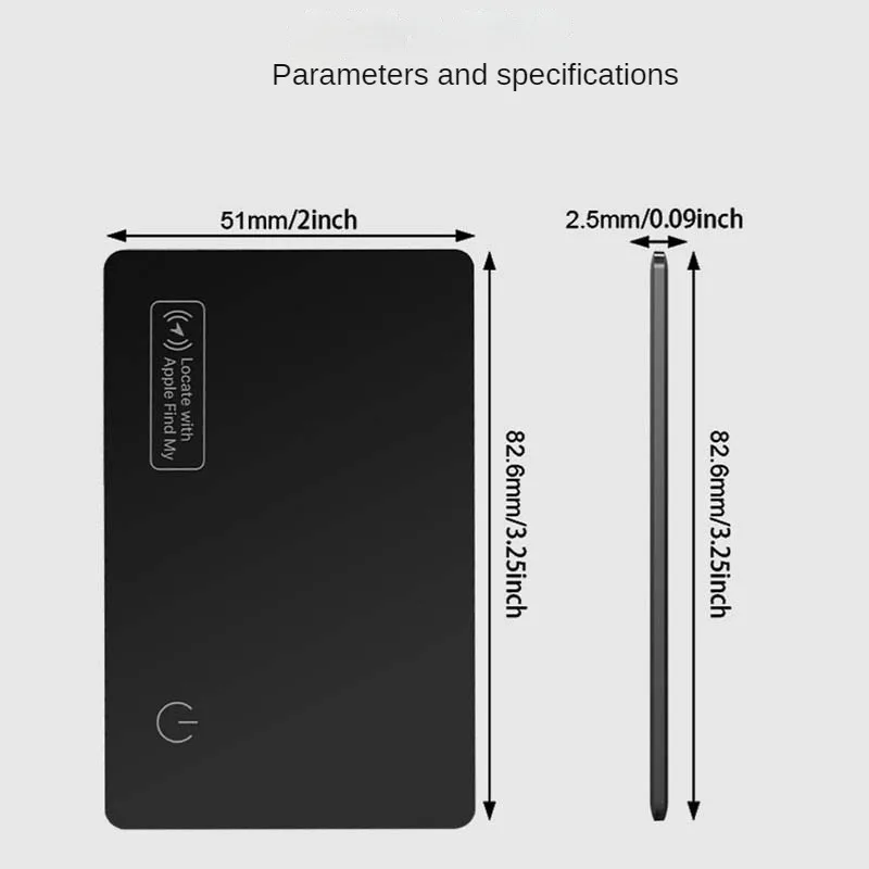 Posizione di tracciamento della ricarica Wireless portafoglio tracker card localizzatore GPS smart tag iphone apple device trova la mia sostituzione airtag