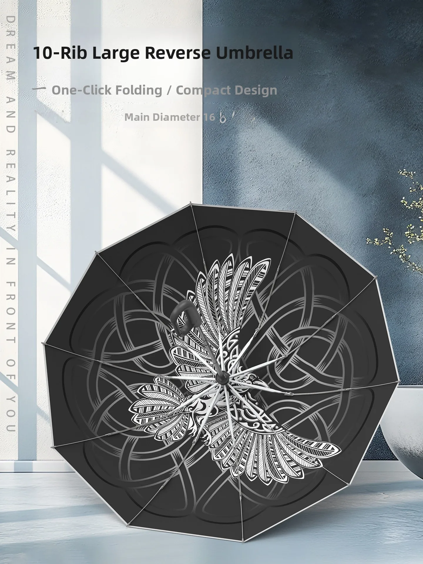 

Портативный большой автоматический зонт для мужчин, утолщенный, высококачественный, двойного назначения, усиленный, мужской зонт для путешествий, защита от дождя