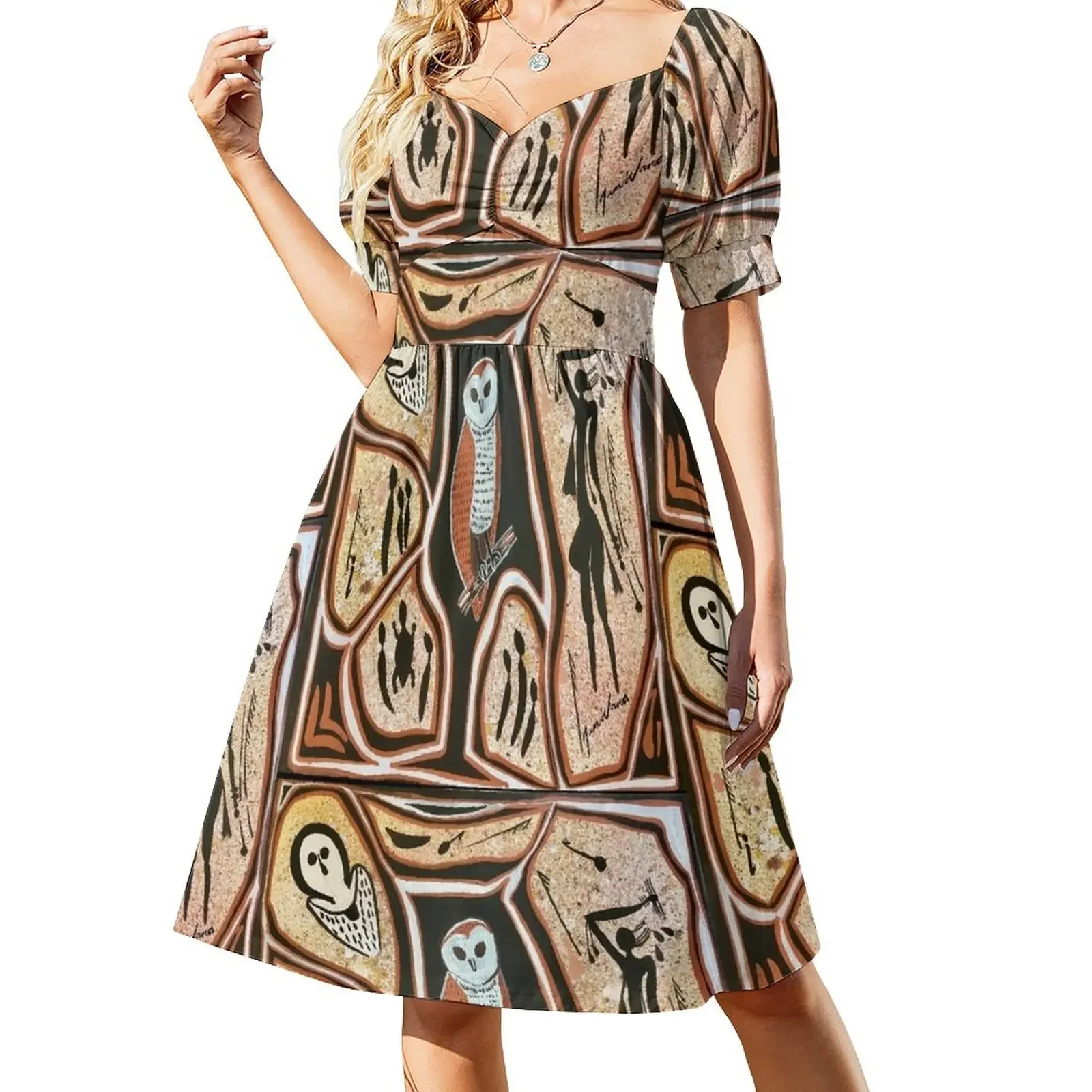 

Dunbi - the owl Short-Sleeved Dress Woman dresses Clothing