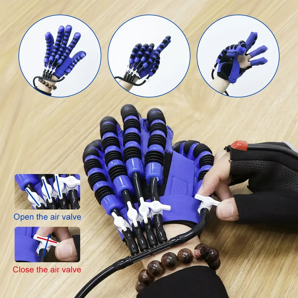 Rehabilitation Robot Gloves Hemiplegia Left Right Hand Finger Function Stroke Recovery Device for Dysfunction Paralysis Patient