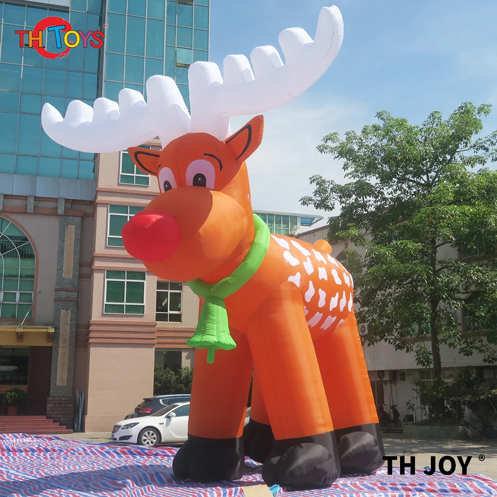 

free air ship to door,6m/8m/10m Giant inflatable reindeer for outdoor decoration, cheap christmas inflatables deer replica