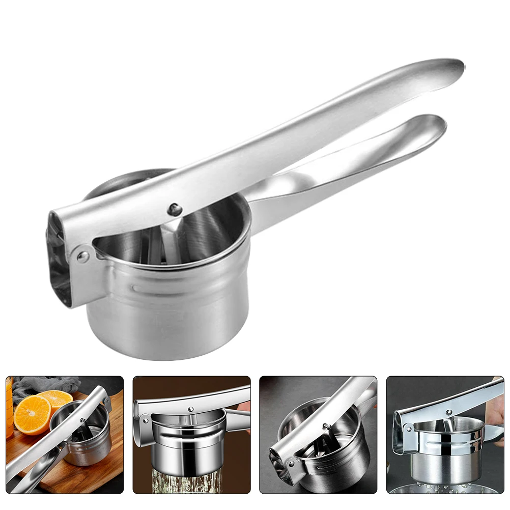 

Manual Fruit Juicer Stainless Steel Lemon Presser Handheld Kitchen Gadget Easy Clean Save Time Simple Squeezer