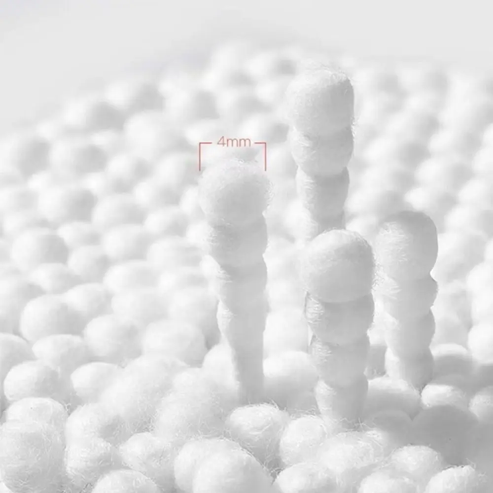 Water Drop Spiral Head Baby Care Product Large Capacity Baby Cotton Swab Cotton Buds Baby Nursing Supplies Cleaning Tampons