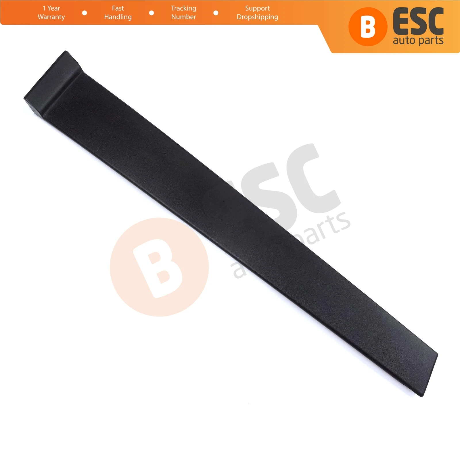 ESC Auto Parts EDP871 Front LEFT Door Pillar Frame Trim Moulding 2S61A20899AM With Sponge and Snap Ring Clips for Ford Fiesta 5