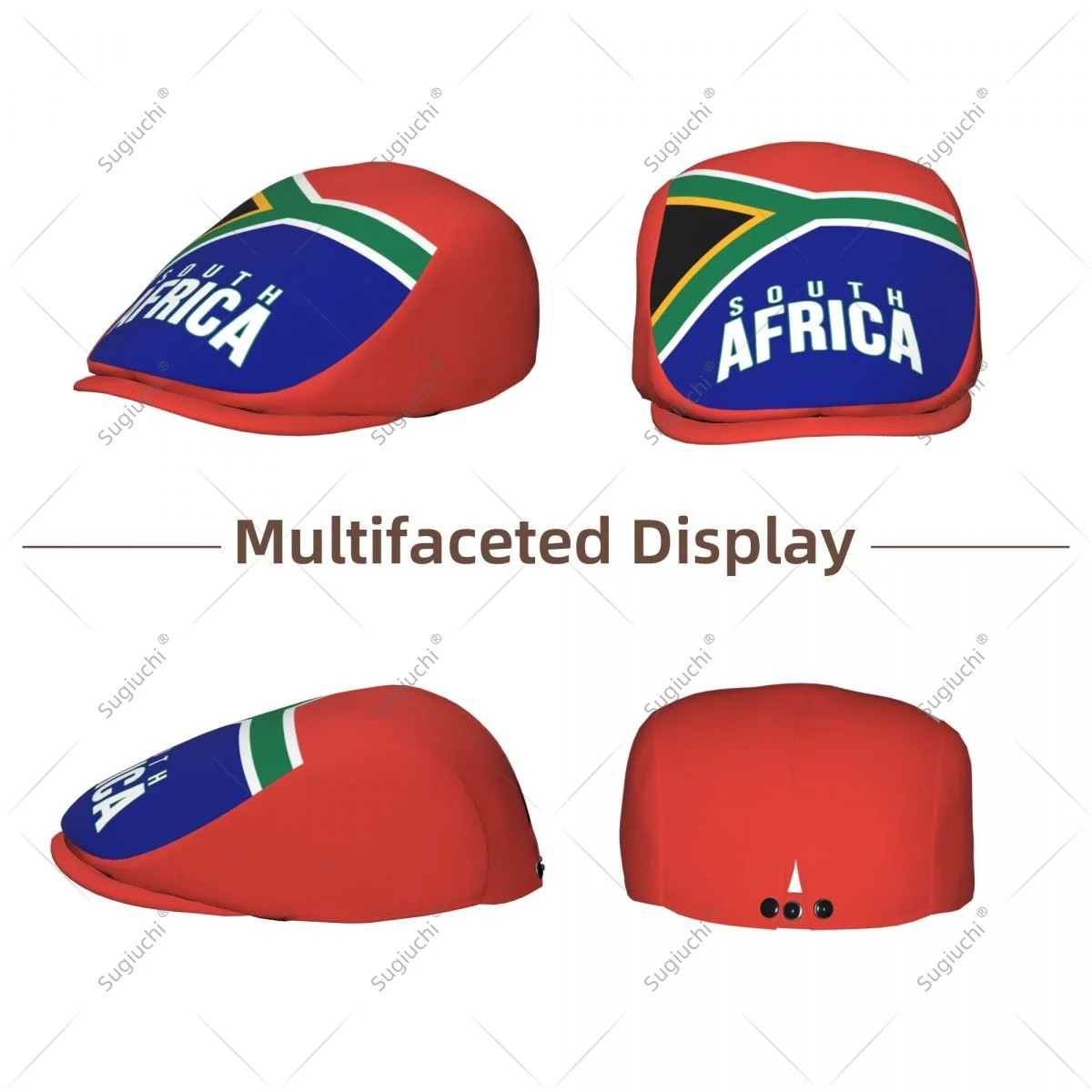 Forward cap South Africa Flag Men Women Flat Newsboy Driving Hat Cap Short Brim for Driving Daily visors hat