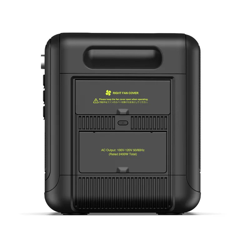 Outdoor mobile 2400w large-capacity portable high-power energy storage power supply  failure emergency reserve RV power supply