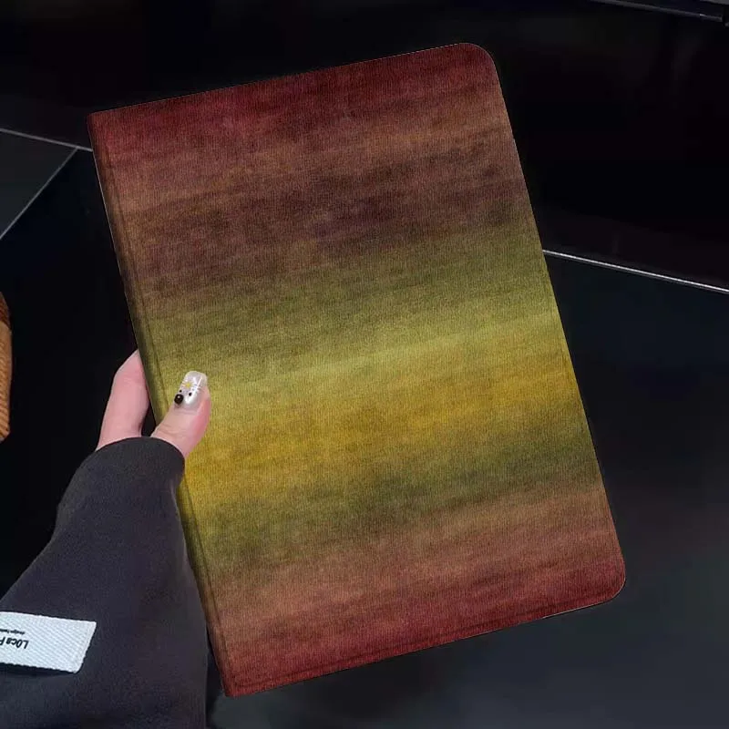 

Gradient Red Yellow Rug Tablet Case For Huawei Honor MatePad MediaPad Air 5 6 7 11 V6 V7 V8 V9 X9 X8 T10 T10s C5e T5 Gift