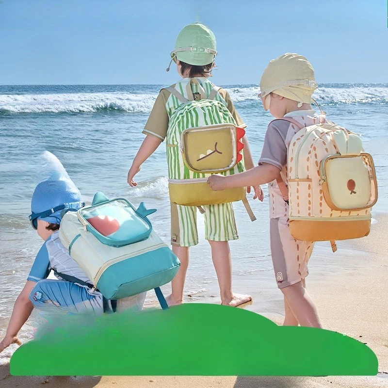 

Children's swimming bag special waterproof storage bag female baby wet and dry separation beach bag