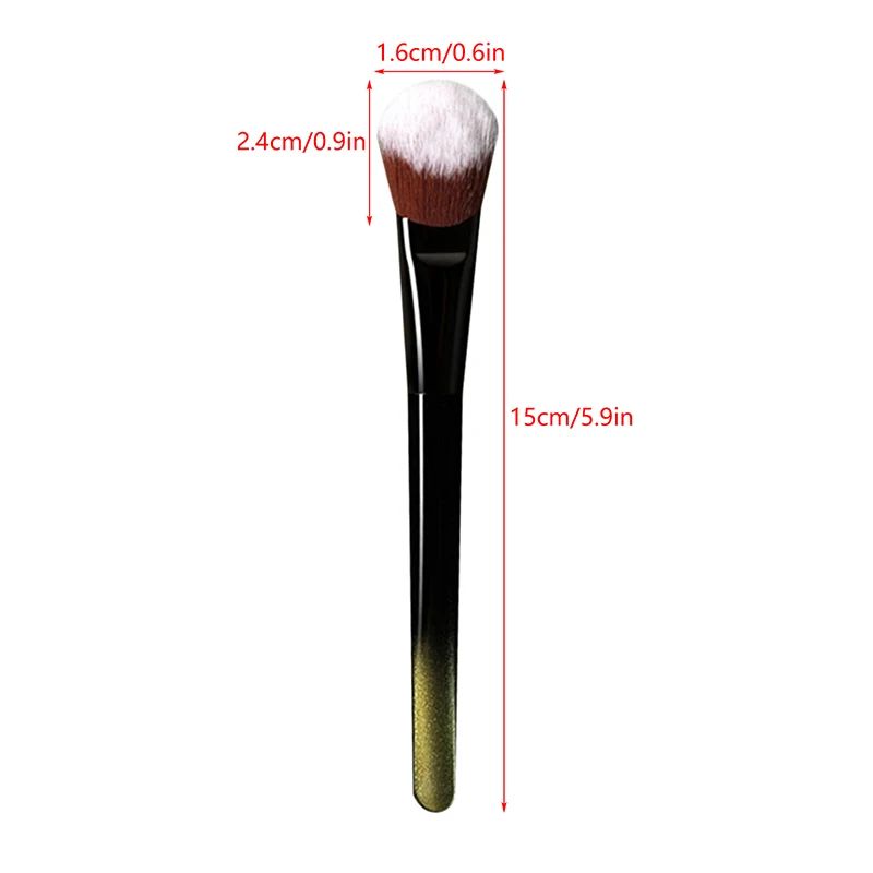 Tipo de inclinação blush escova para bochechas portátil pó blush rosto contorno maquiagem ferramenta cosmética para mulheres meninas iniciantes