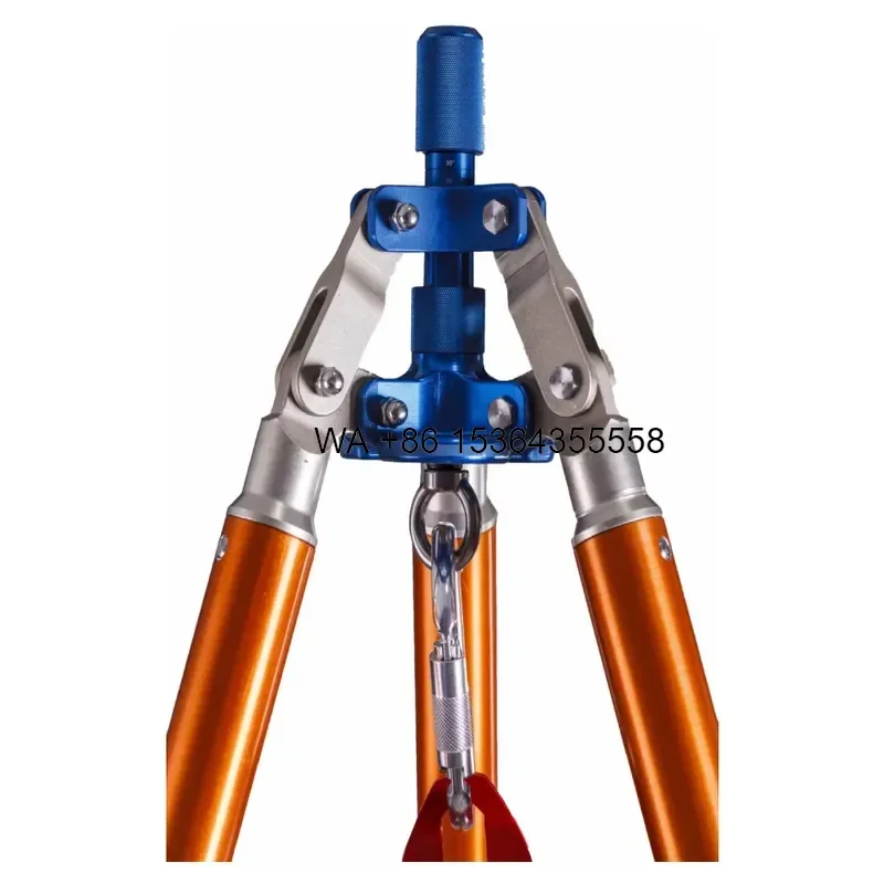 Wmwmnu for 45S Quick Installation Lightweight Alloy Hoist Lifting Tool Rescue Tripod Telescopic Lifting Tripod