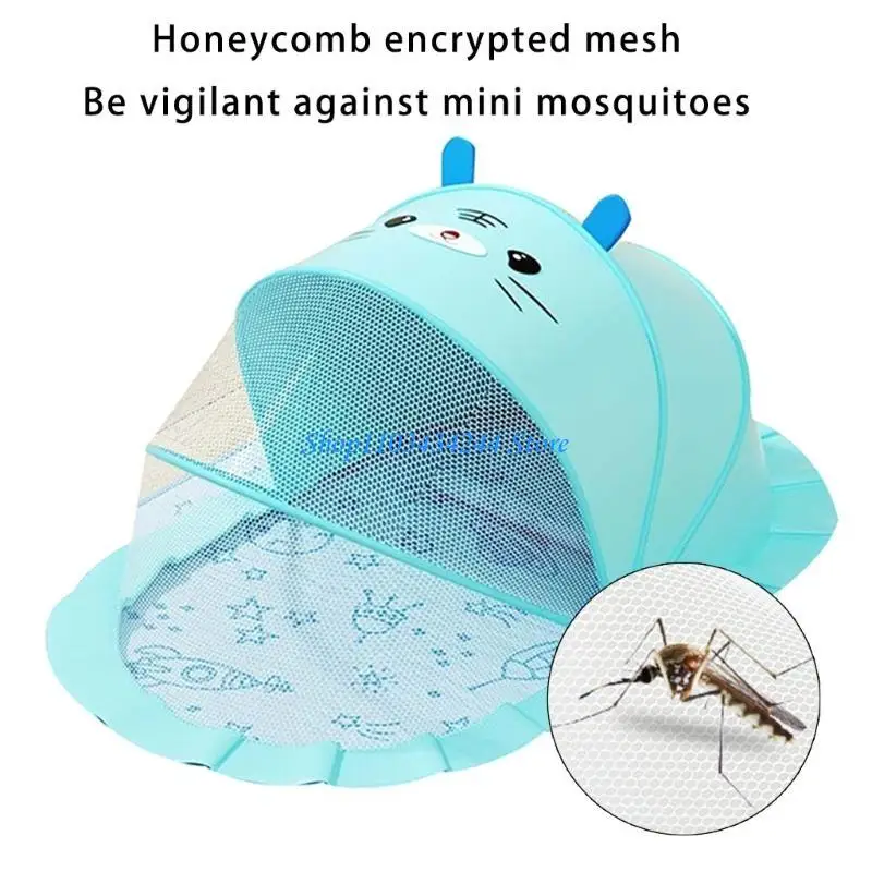 Dosel para dormir infantil dibujos animados, tela malla transpirable, mosquitera, característica bloqueo solar, diseño