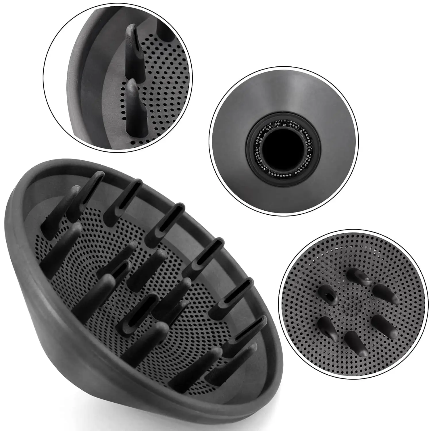 Wavy Curl Diffuser Attachment for  Supersonic HD01/HD02/HD03 Dryer - Professional Wave-Defining Hair Styling Accessory