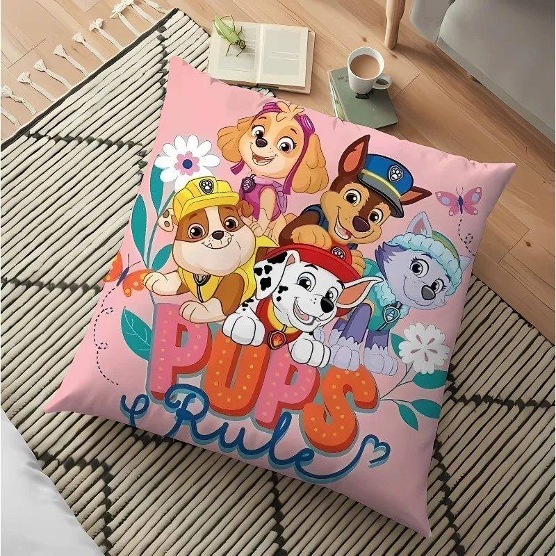 Paw Patrols PillowCase Chase Skye Cartoon Cute Throw Cushion Cover Pillowslip ForLiving Room Sofa Home Decor Kids Birthday Gifts
