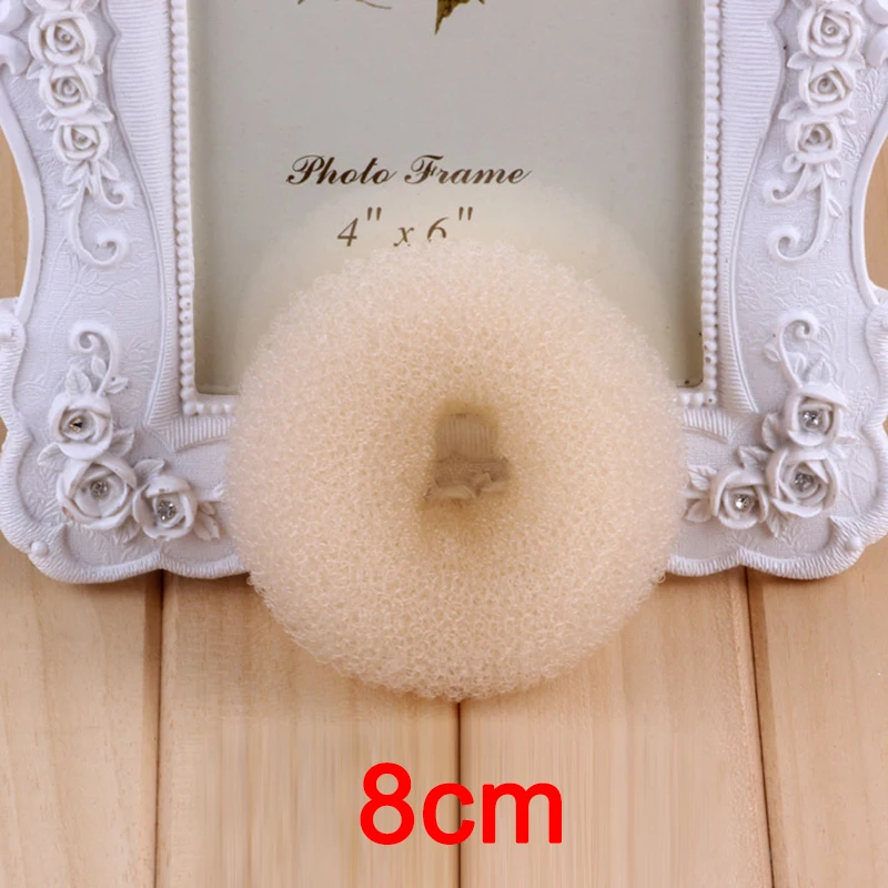 1~10PCS 3Colors Fashion Elegant Hair Bun Donut Foam Sponge Easy Big Ring Hair Styling Tools Hairstyle Hair Accessories For