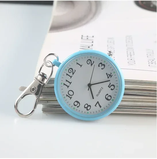 New Pocket Watch Keychain Remote Control Clock With Battery Student Doctor Medical Vintage Watch pocket watch