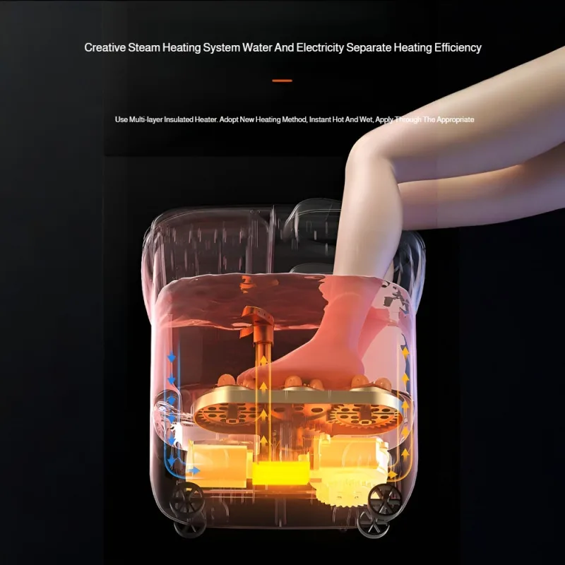 Снимает усталость ванночки для ног с подогревом, ведро для замачивания ног, подогрев, автоматическое отжимание, бытовая портативная термованна для ног