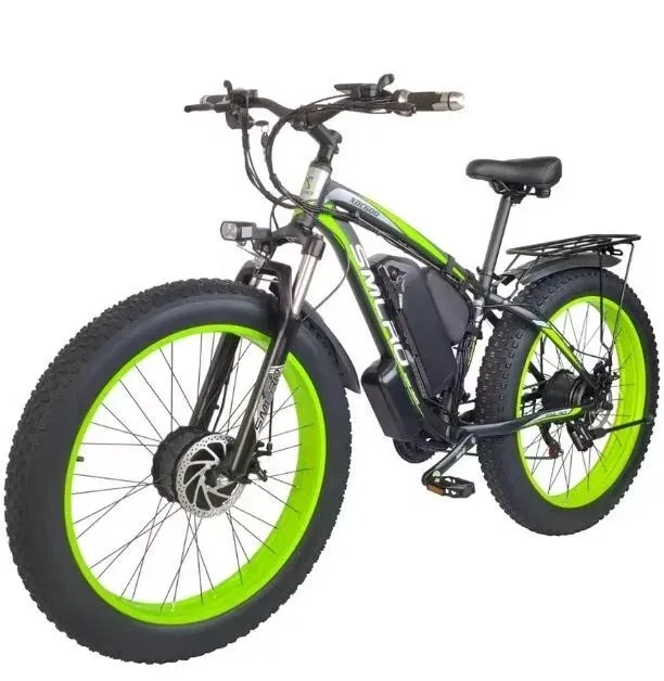 26" Electric Bike 3000W Peak E-Bike 52V 30AH Bicycle 55KM/h FatTyre Dual Motor