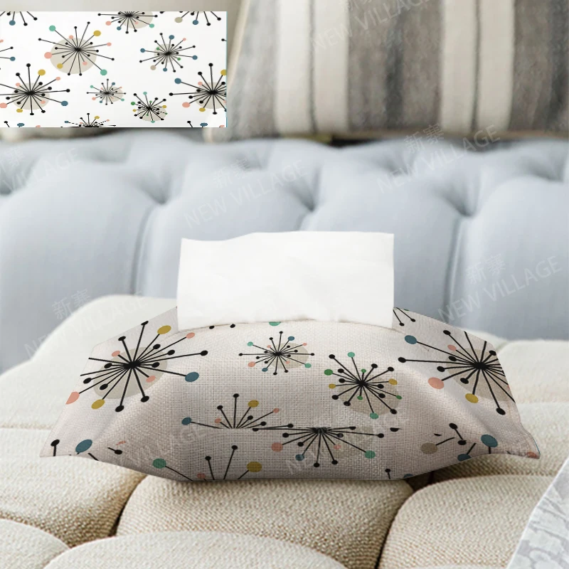 Home decor boho fabric tissue box car tissue holder tissue cover box Textiles cloth storage tissue bag nordic wipes dispenser