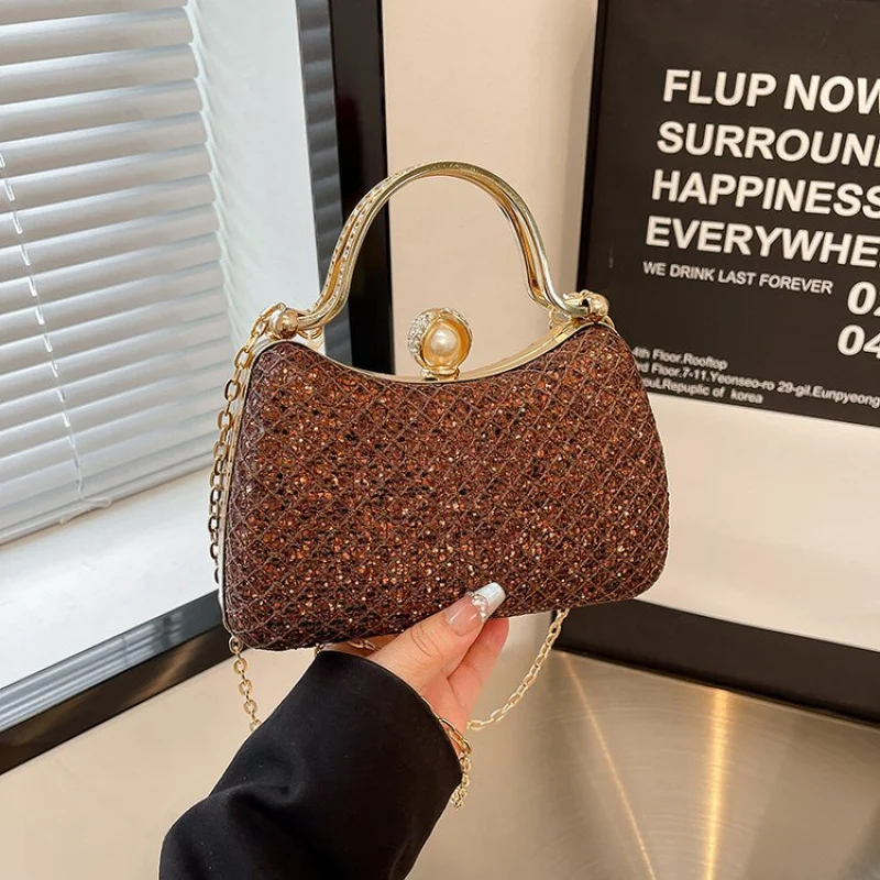 

High-End Luxury Brand Ladies Shoulder Bag Leather Elegant Crossbody Famous Designer Chic Hardware Daily Commuter Bag​