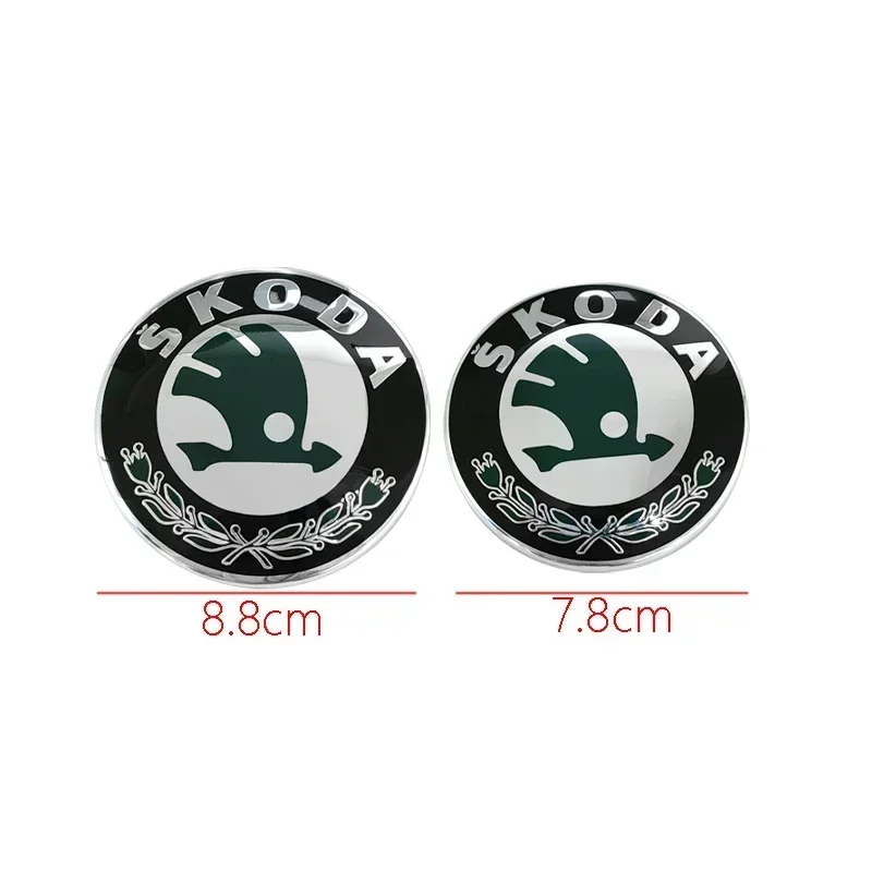 Car Rear Front Emblem Trunk Badge Sticker for Skoda Kodiaq Karoq 2 A7 Tour VRS Superb Octavia Yeti Fabia 1 Rapid Accessories view 3