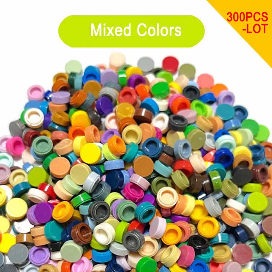 98138 flache Fliese 1x1 runde Kreis Pixel Malerei Baustein Spielzeug Mosaik Zeichnung für Künstler profession ellen Spieler 300 teile/los – Detail 6