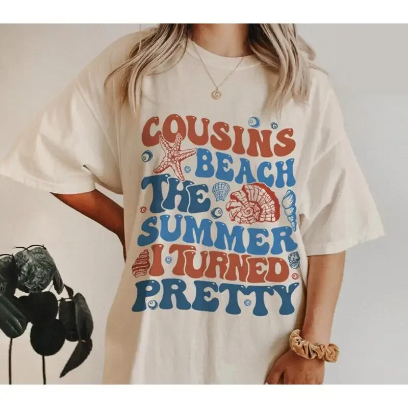 The Summer I Turned Pretty T Shirt Beach Vibe Positive Quote Trip