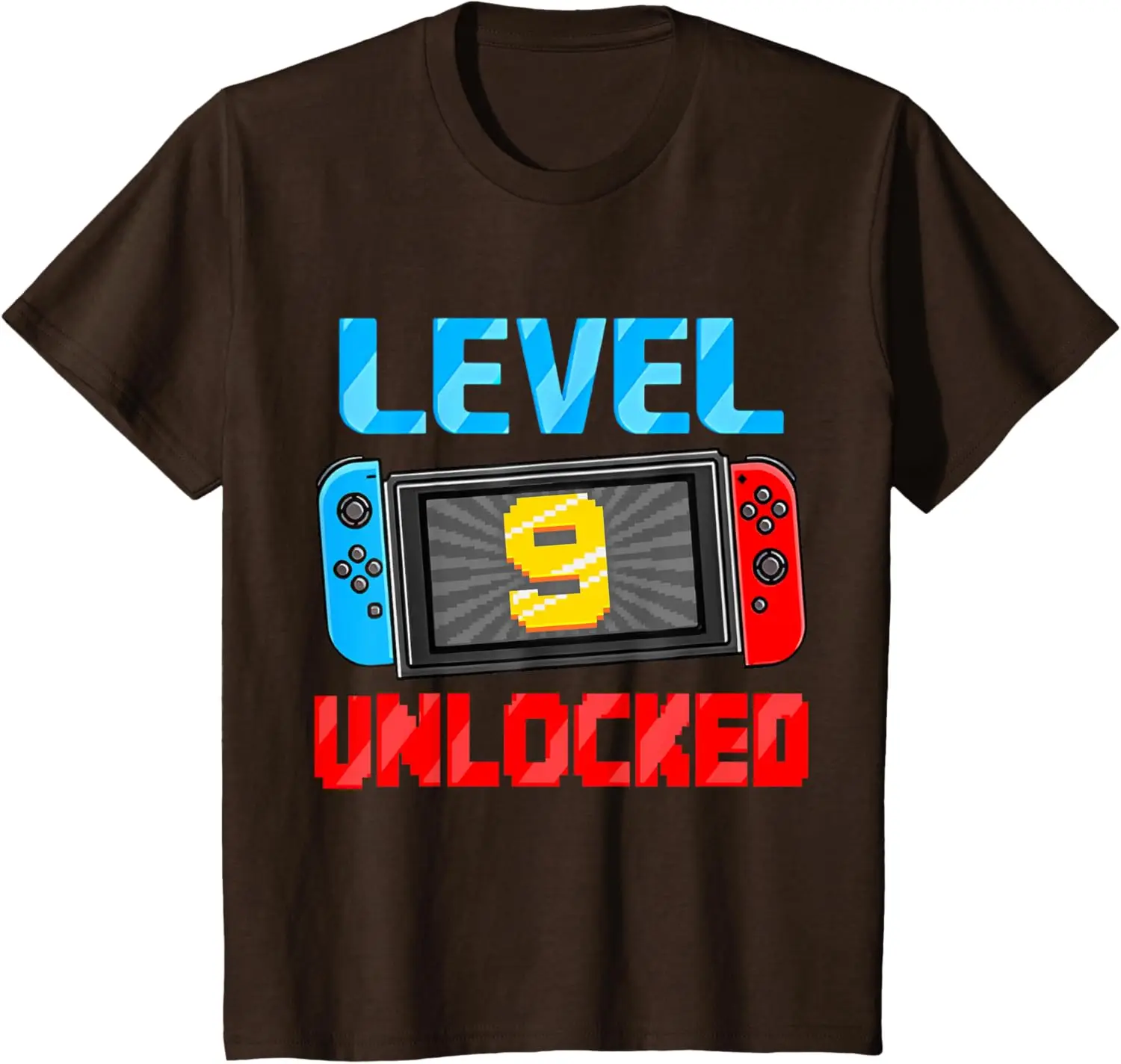 Level 9 Unlocked Gamer 9th Birthday Gift Video Game Boys T-Shirt