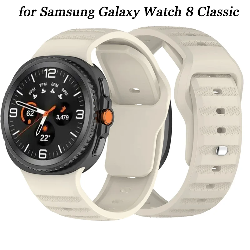 

Original Silicone Strap for Samsung Galaxy Watch 8 Classic Wristband Galaxy Watch 8 44mm 40mm Breathable Bracelet Accessories